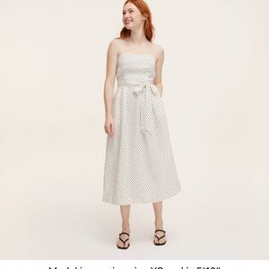 Women's Mini Polka Dot Tie-Waist Midi Dress - kate spade New York